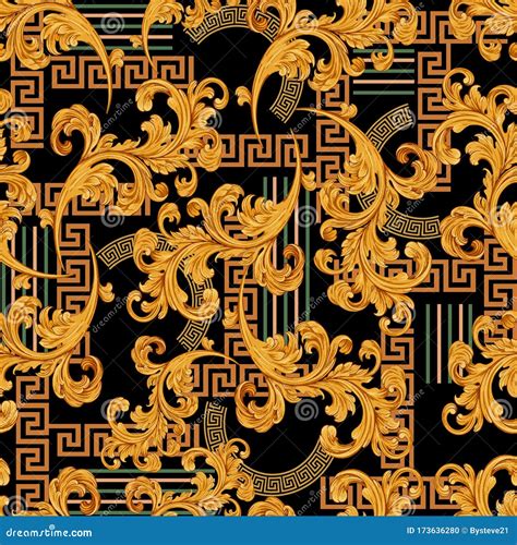 ghirigori barocchi pattern versace|versace baroque style.